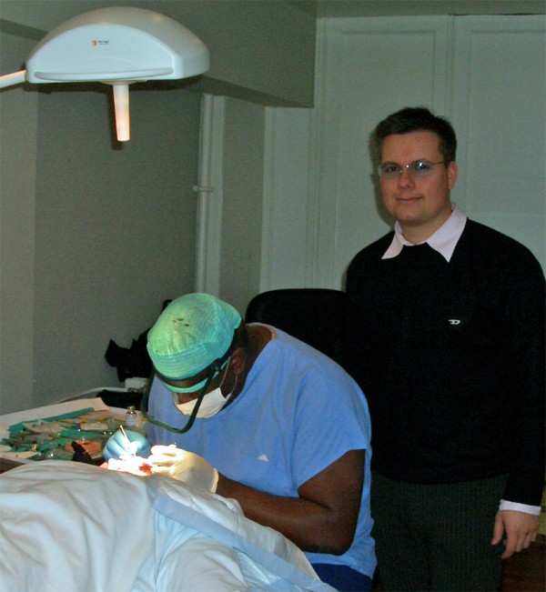 Clinic visits Hairforlife Andreas Krämer - BHR Clinic Dr. Bisanga. Dr. Christian Bisanga left, Andreas Krämer right